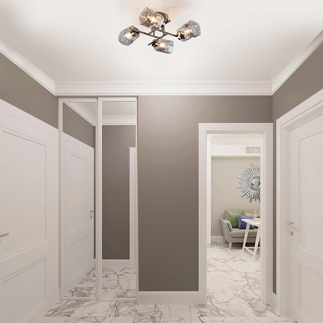 Потолочная люстра Eurosvet Hilari 30165/4 черный жемчуг изображение 5 Потолочная люстра Eurosvet Hilari 30165/4 черный жемчуг Фото № 5