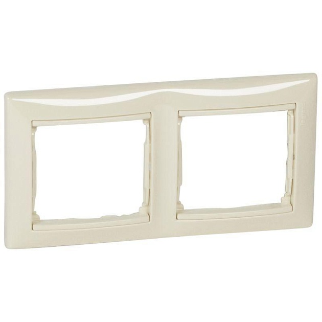 Рамка 2-постовая Legrand Valena слоновая кость 695632 Фото № 1