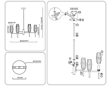 Люстра на штанге Ambrella light High light LH55201 3