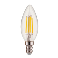 Лампа светодиодная филаментная диммируемая Elektrostandard E14 5W 4200K прозрачная a048724 1