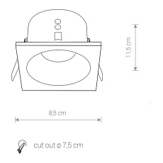 Встраиваемый светильник Nowodvorski Delta 8368 2