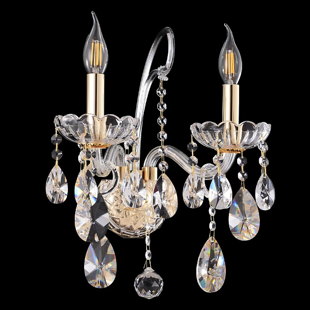 Бра Crystal Lux MONICA AP2 GOLD изображение 1 Бра Crystal Lux MONICA AP2 GOLD Фото № 1