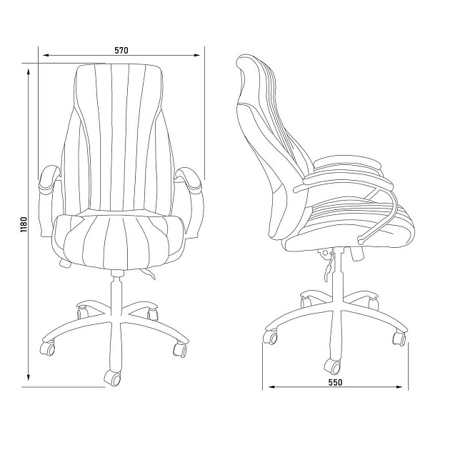 Кресло руководителя AksHome Mastif натуральная кожа, коричневый 95532 Фото № 2