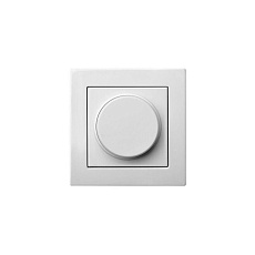 Диммер поворотно-нажимной Liregus Epsilon белый 28-0143