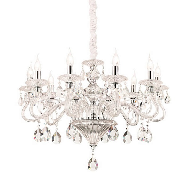 Подвесная люстра Ideal Lux Negresco SP10 Trasparente 141060 Фото № 1