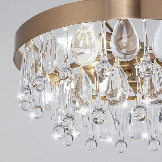 Подвесная люстра Eurosvet Sophie 60165/3 латунь изображение 3 Подвесная люстра Eurosvet Sophie 60165/3 латунь Фото № 3