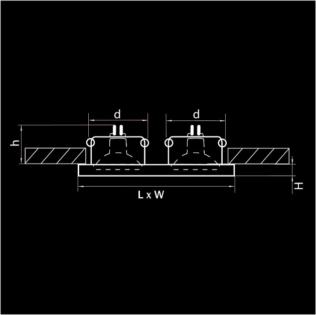 Встраиваемый светильник Lightstar Rifle 002544 изображение 2 Встраиваемый светильник Lightstar Rifle 002544 Фото № 2