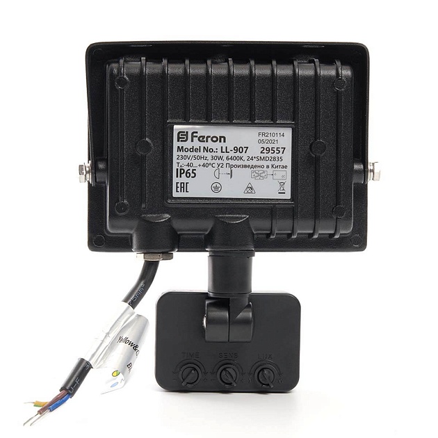 Светодиодный прожектор Feron с датчиком LL907 29557 Фото № 3