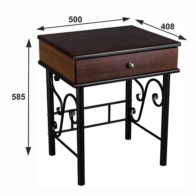 Тумбочка Мебелик Сартон 11 002624 Фото № 3