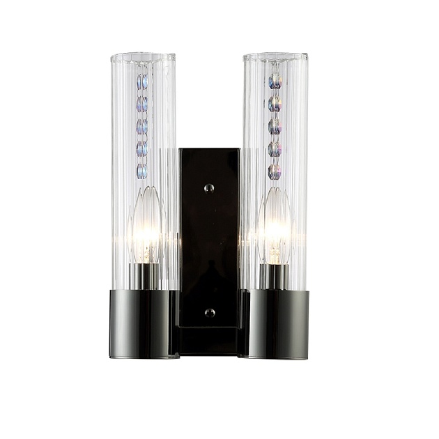 Бра Crystal Lux OTONO AP2 BLACK CHROMIUM/TRANSPARENTE Фото № 2