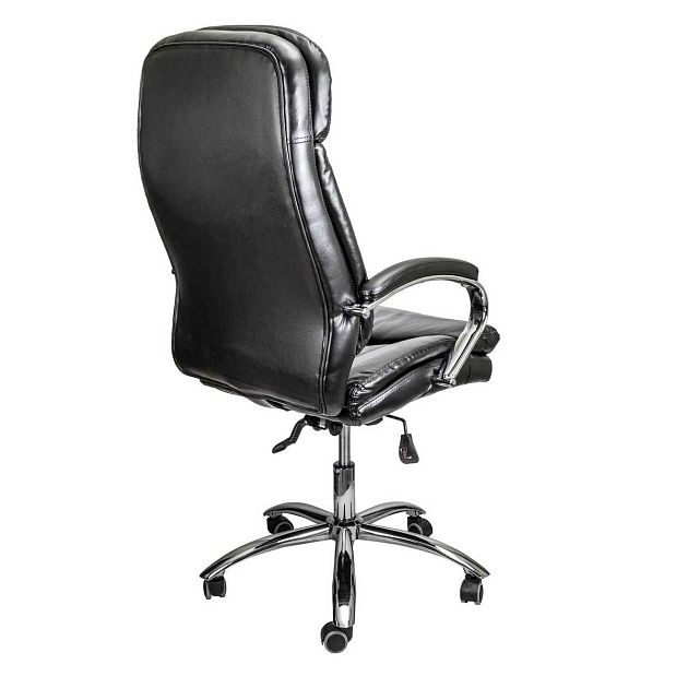 Кресло руководителя AksHome Leonardo чёрный бриллиант, экокожа 65483 Фото № 4