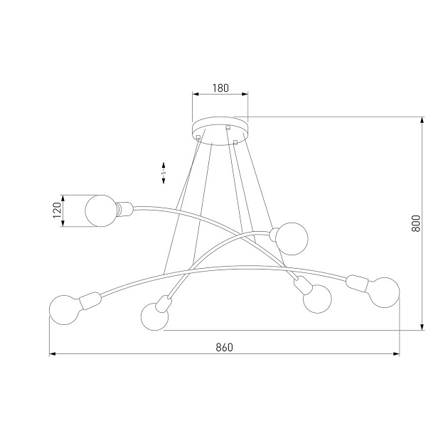 Подвесная люстра TK Lighting 2728 Helix Gold Фото № 3