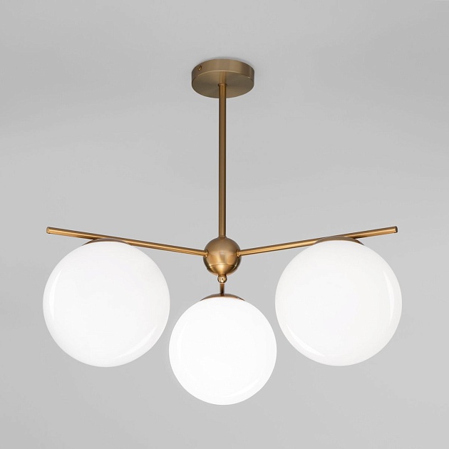 Подвесная люстра Eurosvet Marbella 60147/3 латунь изображение 1 Подвесная люстра Eurosvet Marbella 60147/3 латунь Фото № 1