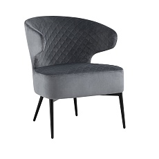 Кресло Stool Group Royal велюр тёмно-серый vd-royal-b27