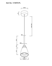 Подвесной светодиодный светильник Moderli Leina V10870-PL 1