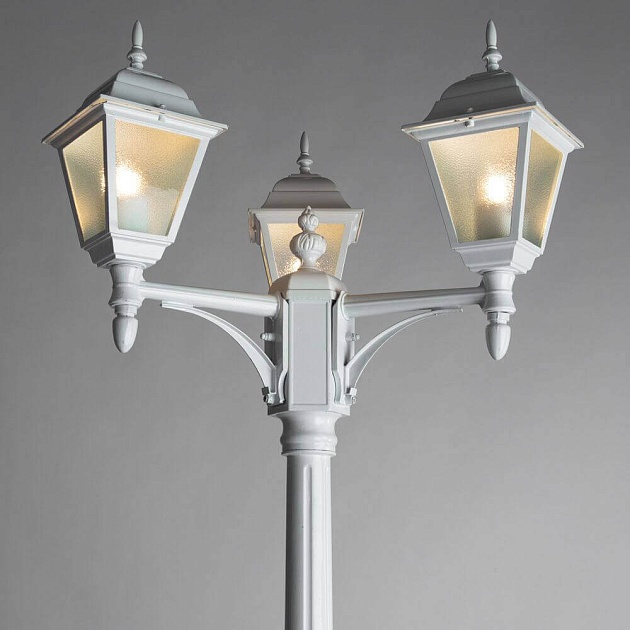 Садово-парковый светильник Arte Lamp Bremen A1017PA-3WH Фото № 3