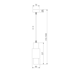 Подвесной светодиодный светильник Eurosvet Bento 50204/1 белый/матовое серебро 1