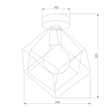 Потолочный светильник TK Lighting 2702 Alambre 1