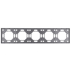 Рамка STEKKER, PFR00-5005-10 5-местная, серия Эмили, платиново-серый, soft touch 49966 4