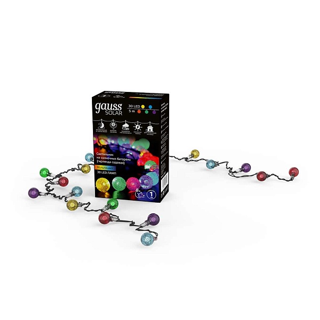 Гирлянда на солнечных батареях Gauss Solar Шары GS031 Фото № 5