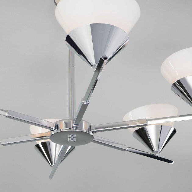 Потолочная люстра Eurosvet Rylee 70138/6 хром изображение 4 Потолочная люстра Eurosvet Rylee 70138/6 хром Фото № 4