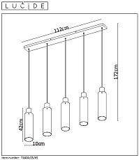 Подвесной светильник Lucide Orlando 74404/05/65 4