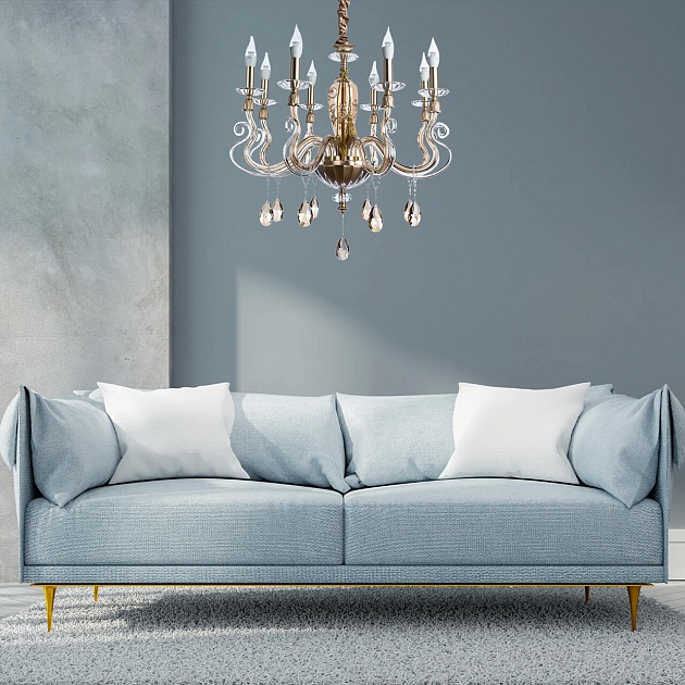 Подвесная люстра Divinare Carl 5124/07 LM-8 Фото № 8