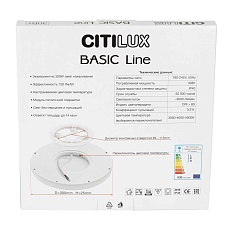 Потолочный светодиодный светильник Citilux Basic Line CL738240VL 4