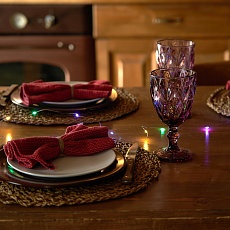 Светодиодная гирлянда Feron CL588 линейная Роса, мультиколор, 2м, с питанием от батареек, прозрачный шнур 51441 1