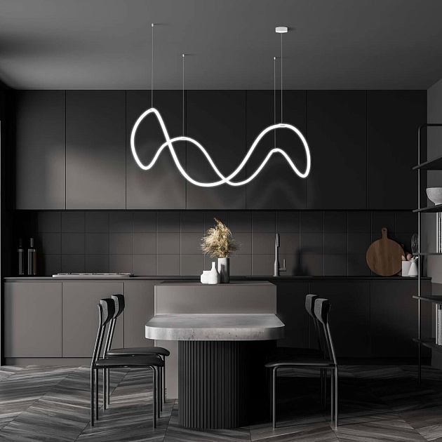 Подвесной светодиодный светильник Eurosvet 90288/1 белый изображение 2 Подвесной светодиодный светильник Eurosvet 90288/1 белый Фото № 2