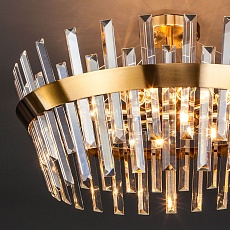 Потолочная люстра Eurosvet Steccato 10111/8 золотая бронза/прозрачный хрусталь Strotskis Smart 3