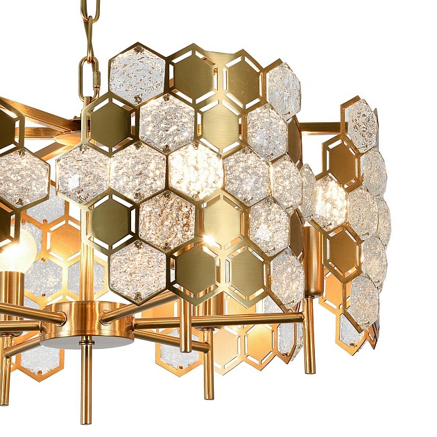 Подвесная люстра Indigo Delizia 12047/6P Brass V000571 Фото № 3