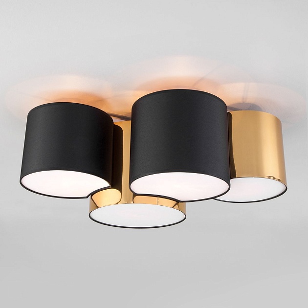 Потолочный светильник TK Lighting 3446 Mona Black/Gold Фото № 1