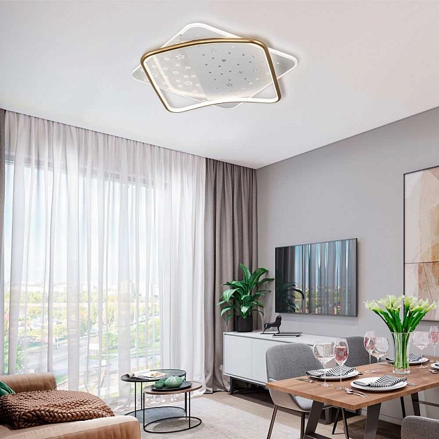 Потолочный светильник LED4U L1037-520 GD изображение 2 Потолочный светильник LED4U L1037-520 GD Фото № 2