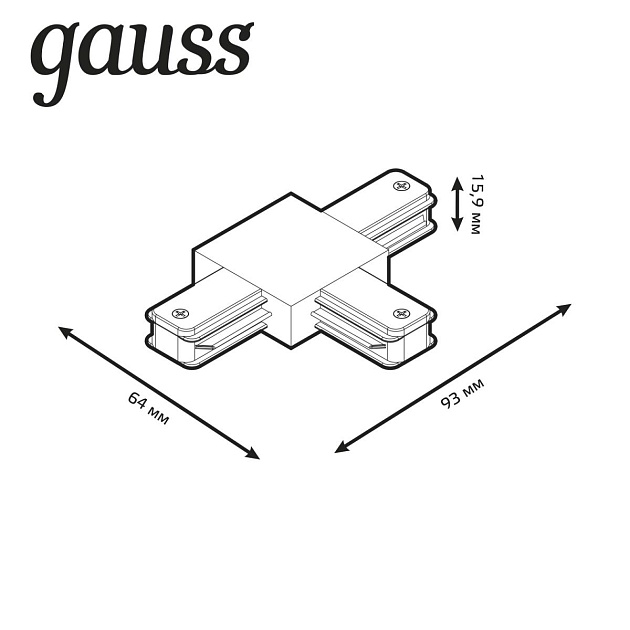 Коннектор T-образный Gauss TR110 изображение 4 Коннектор T-образный Gauss TR110 Фото № 4