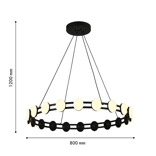 Подвесная светодиодная люстра F-Promo Moti 4601-8P изображение 2 Подвесная светодиодная люстра F-Promo Moti 4601-8P Фото № 2