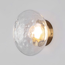 Настенный светодиодный светильник Eurosvet Ripple 50389/1 LED латунь 3