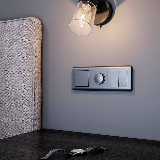 Диммер Werkel графит рифленый W1142004 4690389158513 изображение 5 Диммер Werkel графит рифленый W1142004 4690389158513 Фото № 5