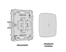 Комплект механизма 1-кл выключателя AMBRELLA VOLT с подсветкой 5600K OMEGA Темная бронза матовый QUANT (OP6320, VM101, G14W) MO632015 1