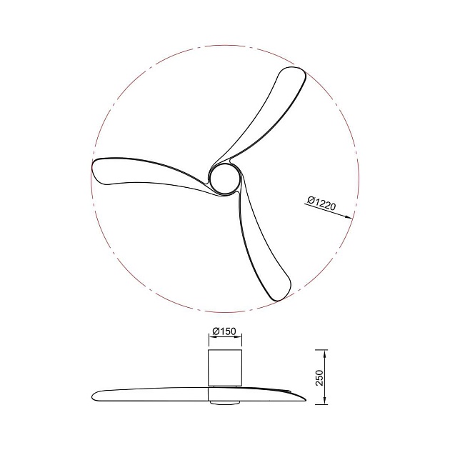 Люстра-вентилятор Mantra NEMO M 9048 изображение 2 Люстра-вентилятор Mantra NEMO M 9048 Фото № 2