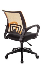 Офисное кресло Topchairs ST-Basic оранжевый TW-38-3 сиденье черный TW-11 сетка/ткань ST-BASIC/OR/TW-11 3