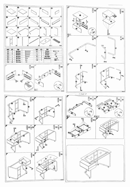 Компьютерный стол Woodville Desk 11838 Фото № 2