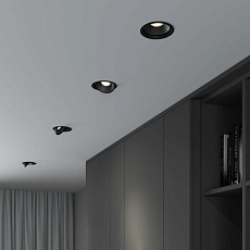 Встраиваемый светодиодный светильник Elektrostandard Slide 25083/LED 6W 4200K чёрный a062944 2