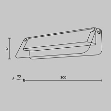 Настенный светильник Maytoni Flat MOD296WL-L6BC3K 1