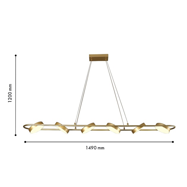 Подвесная светодиодная люстра F-Promo Abris 4677-6P Фото № 2
