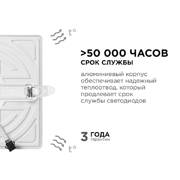 Встраиваемая светодиодная панель Apeyron 06-118 Фото № 10