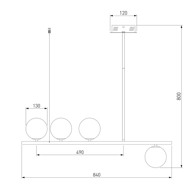 Подвесная люстра Eurosvet Fredo 70136/4 золото Фото № 3