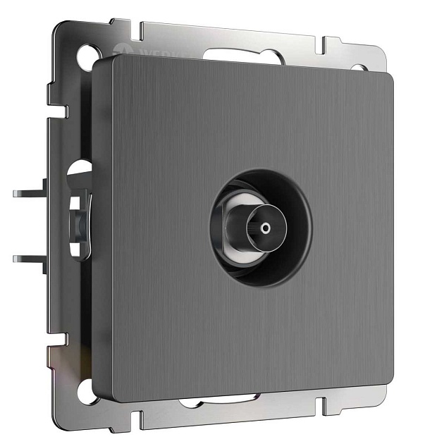 ТВ-розетка оконечная Werkel графит рифленый W1183004 4690389158681 изображение 1 ТВ-розетка оконечная Werkel графит рифленый W1183004 4690389158681 Фото № 1