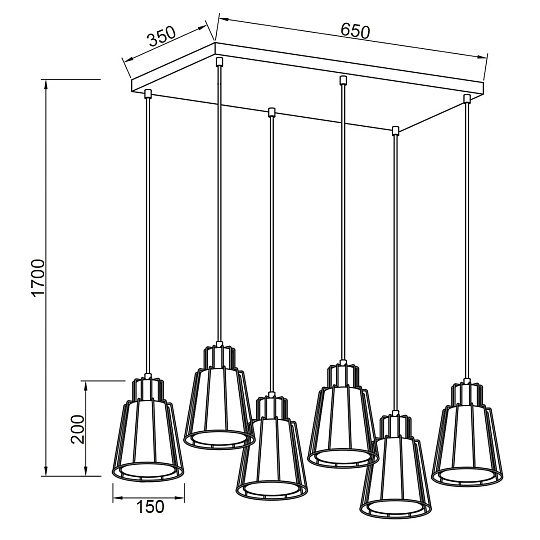 Подвесной светильник Vele Luce Carisma VL6462P06 изображение 5 Подвесной светильник Vele Luce Carisma VL6462P06 Фото № 5