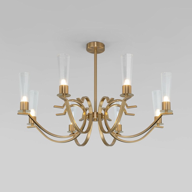 Подвесная люстра Eurosvet Rosher 60141/8 латунь Фото № 1